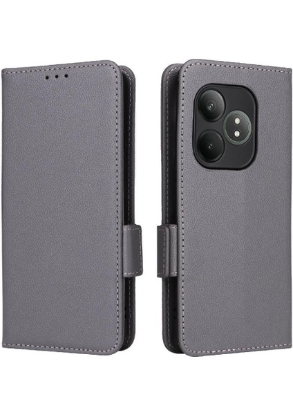 Realme Gt Neo6 Yan Toka Manyetik Kart Yuvaları Tutucu Pu Için Flip Case (Yurt Dışından)