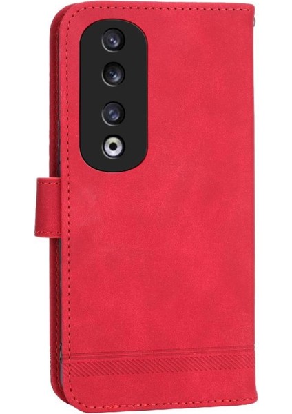 Honor 90 Pro Bileklik Premium Manyetik Kapatma Kart Yuvaları Için Flip Case (Yurt Dışından)