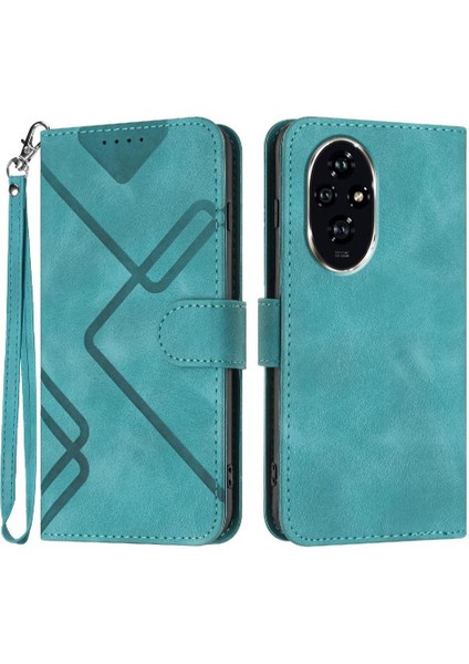 Kart Yuvası Standı Flip Cüzdan Manyetik Pu ile Honor 200 Pro Için Flip Case (Yurt Dışından)