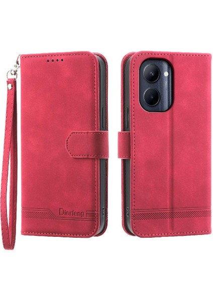 Realme C33 Nakit Cep Manyetik Kapatma Kart Yuvaları Premium Için Flip Case (Yurt Dışından)