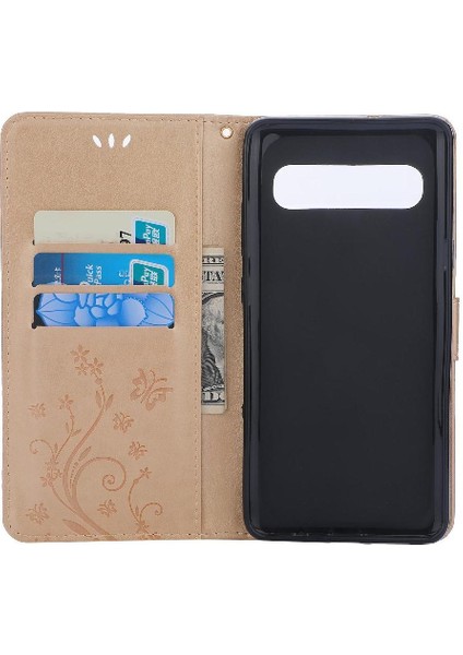 Samsung Galaxy S10 Artı Kickstand Bilek Kayışı Kart Tutucu Pu Için Filp Durumda (Yurt Dışından)