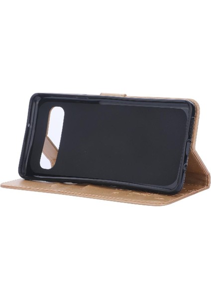 Samsung Galaxy S10 Artı Kickstand Bilek Kayışı Kart Tutucu Pu Için Filp Durumda (Yurt Dışından)