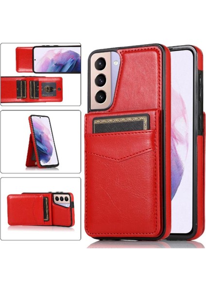 Samsung Galaxy S21 Fe Kart Tutucu Manyetik Toka Kickstand ile Uyumlu (Yurt Dışından) modelleri