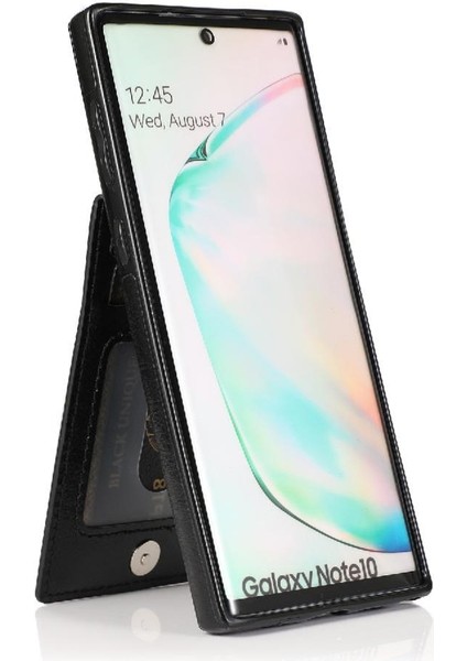 Samsung Galaxy NOTE10 Manyetik Toka Kickstand Vaka Kartı ile Uyumlu (Yurt Dışından)