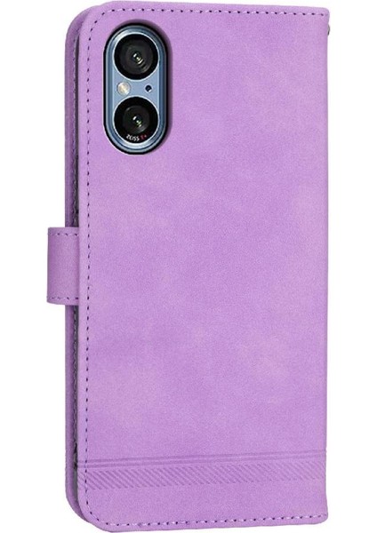 Sony Xperia 5 V Kart Yuvaları Premium Nakit Cep Bileklik Için Flip Case (Yurt Dışından)