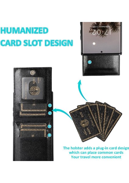 Kredi Kartı Tutucu Kılıf ile Samsung Galaxy S24 Ultra ile Uyumlu (Yurt Dışından) indirimleri