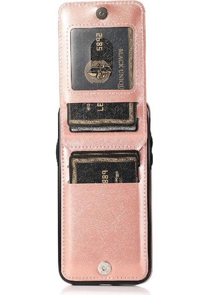 Kredi Manyetik Toka Kılıfı ile IPhone Xs Max Kart Tutucu ile Uyumlu (Yurt Dışından)