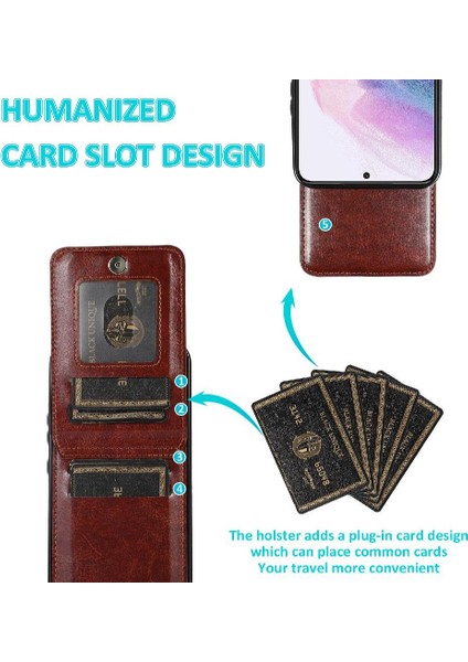 Samsung Galaxy S24 Artı Kılıf Cüzdan Kart Tutucu Premium ile Uyumlu (Yurt Dışından)