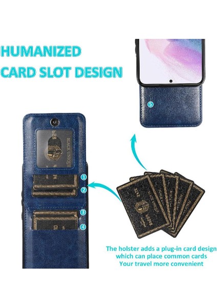 Samsung Galaxy S24 Artı Kılıf Cüzdan Kart Tutucu Premium ile Uyumlu (Yurt Dışından)