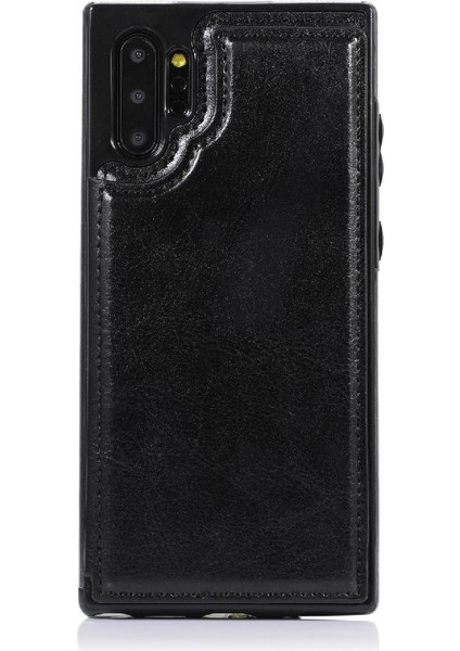 Cüzdan Kılıf Samsung Galaxy Not 10 Artı Kart Yuvaları Çift Manyetik Pu (Yurt Dışından)