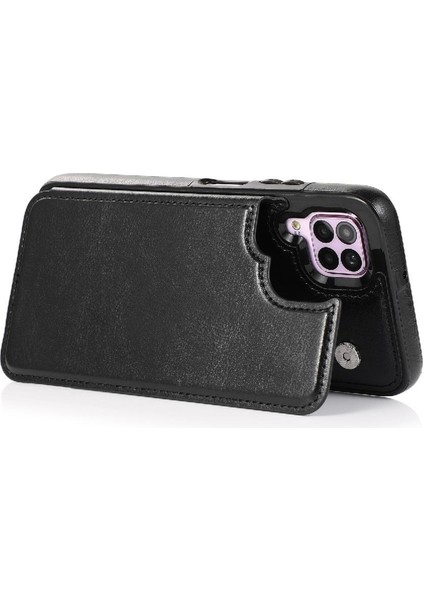 Kart Tutucu Kart Yuvaları Kickstand Pu ile Huawei P40 Lite Için Cüzdan Kılıf (Yurt Dışından) indirimleri