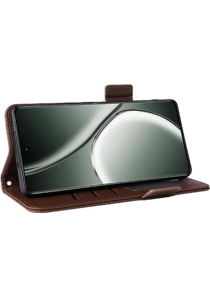 Realme Gt 6 Için Flip Case Pu Deri Manyetik Cüzdan Yan Toka Kartı (Yurt Dışından)