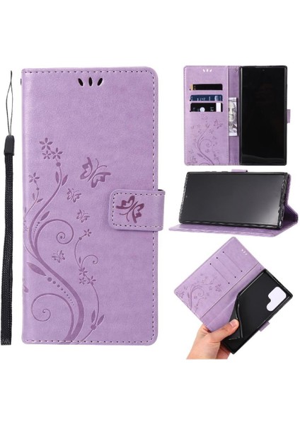 Samsung Galaxy S24 Ultra Kart Tutucu Kickstand Pu Deri Için Filp Durumda (Yurt Dışından)