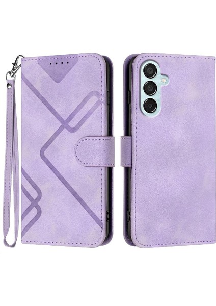 Samsung Galaxy M15 Pu Deri Manyetik Kapak Flip Cüzdan Için Flip Case (Yurt Dışından)