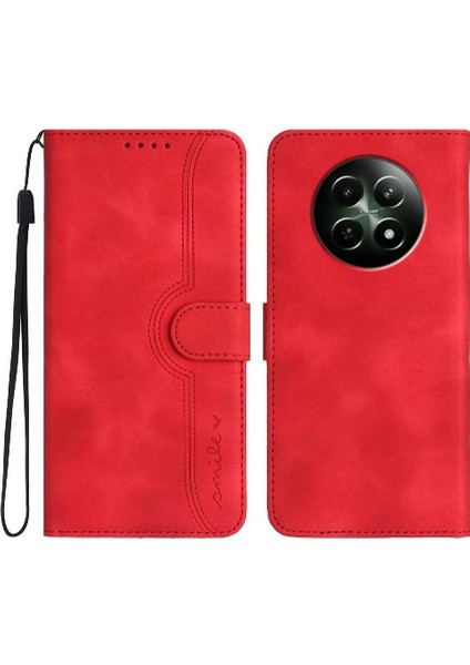 Realme 12 5g Kılıf Dahili Mıknatıs Kapak Premium Pu Cüzdan ile Uyumlu (Yurt Dışından)