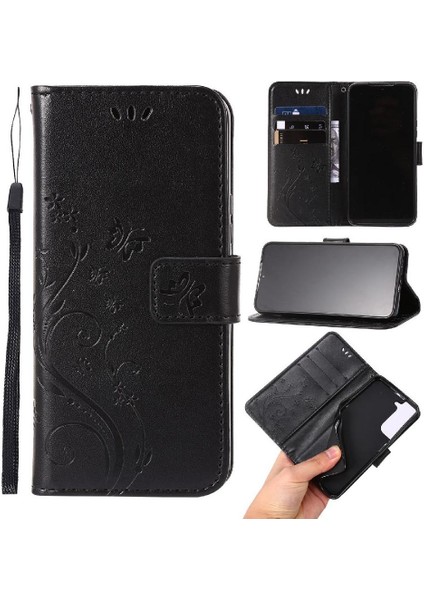 Samsung Galaxy S22 5g Kickstand Kart Tutucu Manyetik Kapatma Için Filp Durumda (Yurt Dışından)