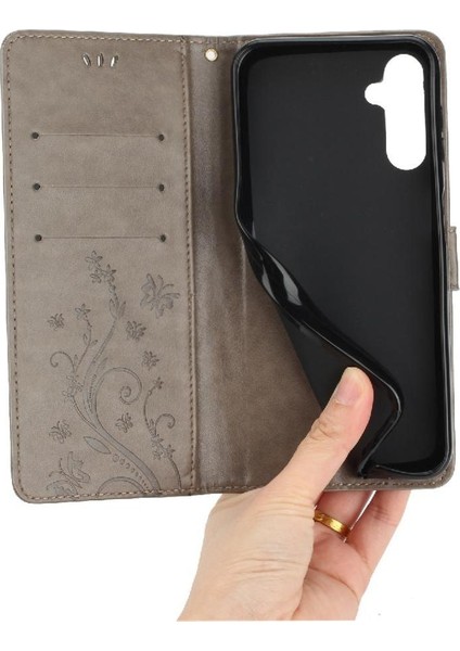 Samsung Galaxy S24 Artı Pu Deri Kickstand Kart Tutucu Için Filp Durumda (Yurt Dışından)