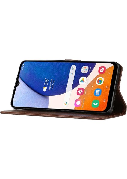 Samsung Galaxy A15 Için Filp Durumda 5g Pu Deri Kart Tutucu Kickstand Bilek (Yurt Dışından)