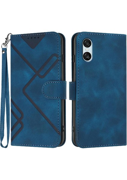 Sony Xperia 10 Vı Için Flip Case Manyetik Kapak Pu Deri Flip Cüzdan ile (Yurt Dışından)