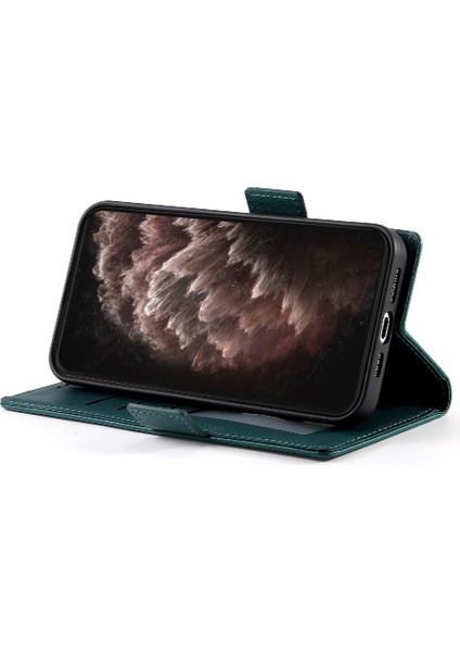 IPhone 11 Için Flip Case Pro Max Cüzdan Kartvizit Yuvaları Günlük Kullanım Flip (Yurt Dışından)