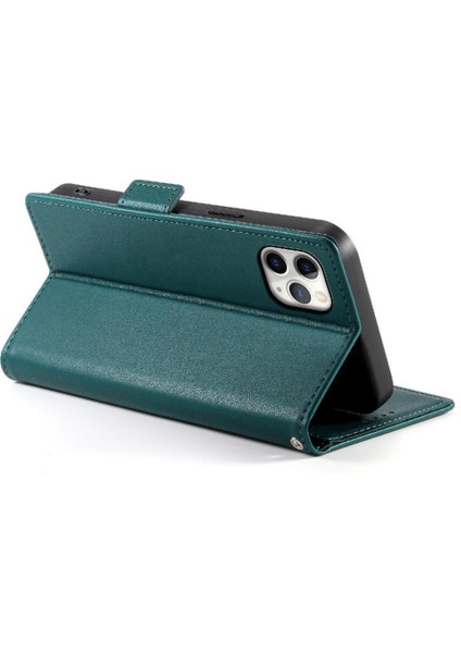 IPhone 11 Için Flip Case Pro Max Cüzdan Kartvizit Yuvaları Günlük Kullanım Flip (Yurt Dışından)