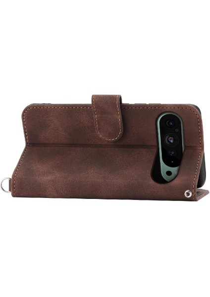 Google Piksel 9 Kabartmalı Bileklik Çoklu Kredi Kartı Için Flip Case (Yurt Dışından)