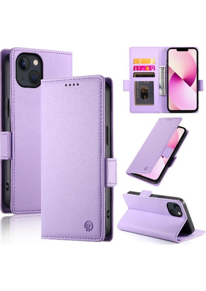 IPhone 13 Kart Yuvaları Için Flip Case Günlük Kullanım Cüzdan Iş Çevirme (Yurt Dışından)