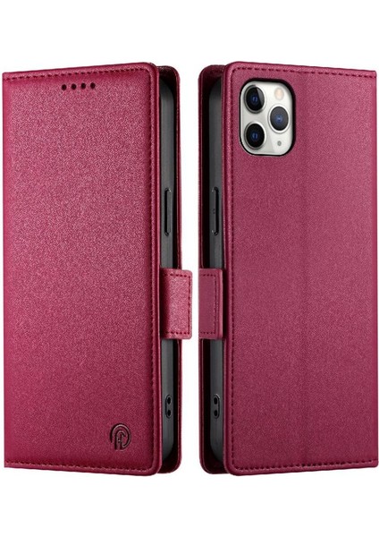 IPhone 11 Için Flip Case Pro Max Cüzdan Kartvizit Yuvaları Günlük Kullanım Flip (Yurt Dışından)