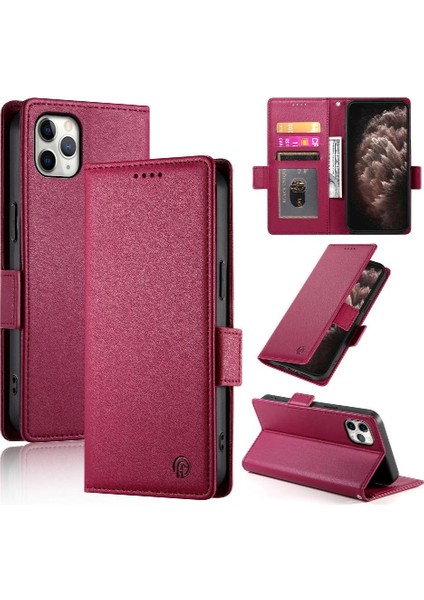 IPhone 11 Için Flip Case Pro Max Cüzdan Kartvizit Yuvaları Günlük Kullanım Flip (Yurt Dışından)