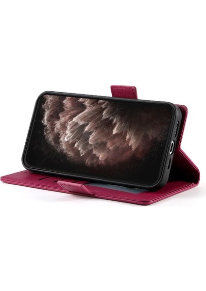 IPhone 11 Için Flip Case Pro Max Cüzdan Kartvizit Yuvaları Günlük Kullanım Flip (Yurt Dışından)