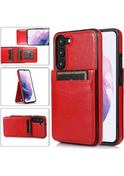 Samsung Galaxy S23 Durumda Cüzdan Kart Tutucu Manyetik Toka ile Uyumlu (Yurt Dışından)