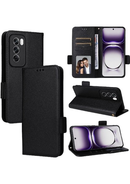 Oppo Oppo 12 5g Için Flip Case Kart Yuvaları Tutucu Yan Toka Cüzdan Pu (Yurt Dışından)