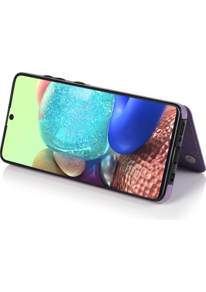 Samsung Galaxy A71 5g Flip Darbeye Pu Için Kart Tutucu Kılıf ile Cüzdan (Yurt Dışından)