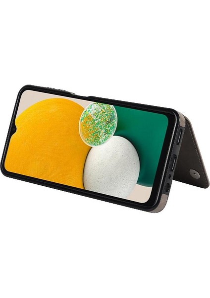 Samsung Galaxy A13 5g Çift Düğmeler Için Kart Tutucu Kılıf ile Cüzdan Çevirin (Yurt Dışından)