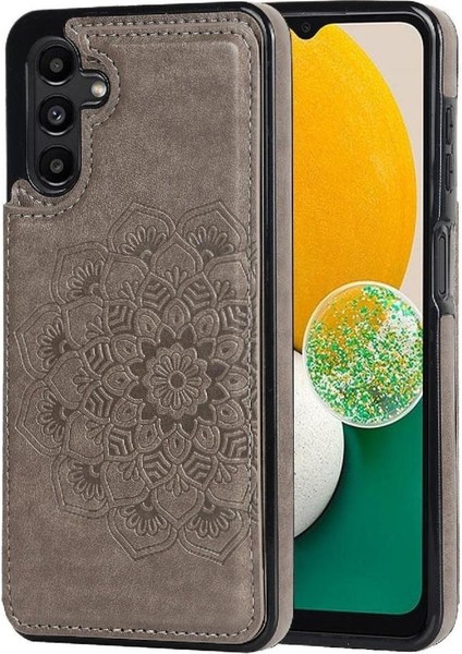 Samsung Galaxy A13 5g Çift Düğmeler Için Kart Tutucu Kılıf ile Cüzdan Çevirin (Yurt Dışından)