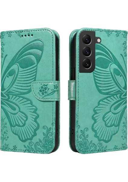 Samsung Galaxy S21 Artı Yüksek Kaliteli Deri ile Kabartmalı Flip Case (Yurt Dışından)