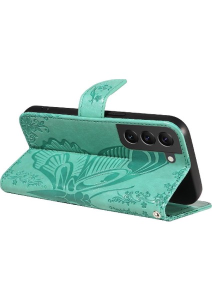 Samsung Galaxy S21 Artı Yüksek Kaliteli Deri ile Kabartmalı Flip Case (Yurt Dışından)