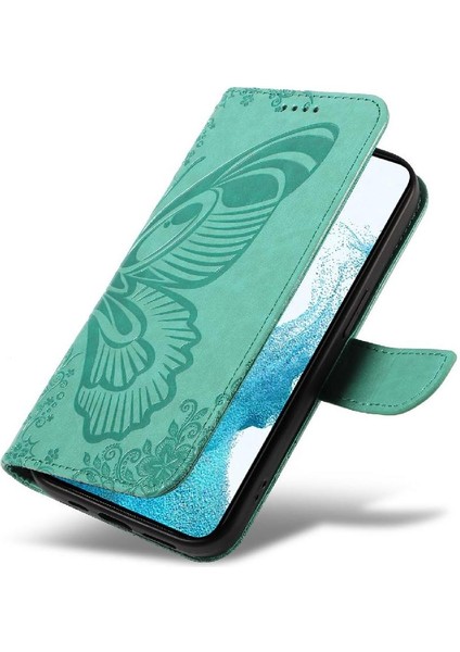 Samsung Galaxy S21 Artı Yüksek Kaliteli Deri ile Kabartmalı Flip Case (Yurt Dışından)