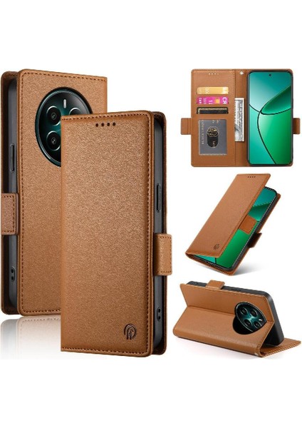 Realme 12 Artı Cüzdan Kartvizit Yuvaları Flip Case Günlük Kullanım Için Flip Case (Yurt Dışından)