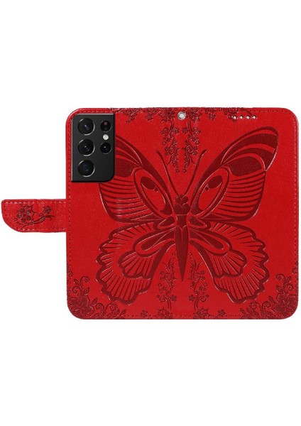 Samsung Galaxy S21 Için Flip Case Ultra Ayrılabilir El Kayışı Kabartmalı Yüksek (Yurt Dışından) fırsatları