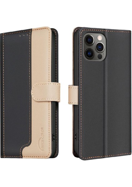 IPhone 12 Için Flip Case Pro Max Darbeye Tpu Iç Kabuk Rfıd Engelleme (Yurt Dışından)