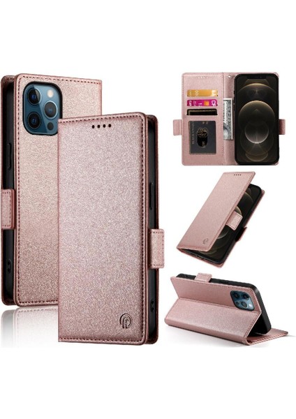 IPhone 12 Için Flip Case Pro Max Günlük Kullanım Flip Cüzdan Kartvizit Yuvaları (Yurt Dışından)