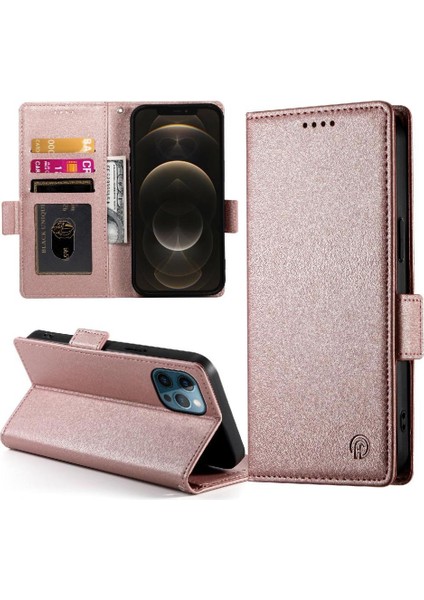 IPhone 12 Için Flip Case Pro Max Günlük Kullanım Flip Cüzdan Kartvizit Yuvaları (Yurt Dışından)