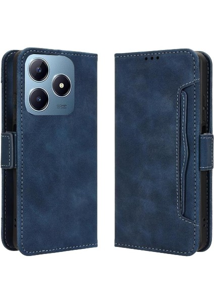 Realme C63 4g Için Kılıf Deri Cüzdan Kapak Manyetik Kapatma Ayarlanabilir (Yurt Dışından)
