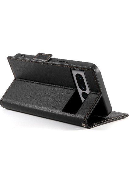 Google Piksel 7 Pro Cüzdan Kart Yuvaları Için Flip Case Iş Günlük Kullanım Flip (Yurt Dışından)