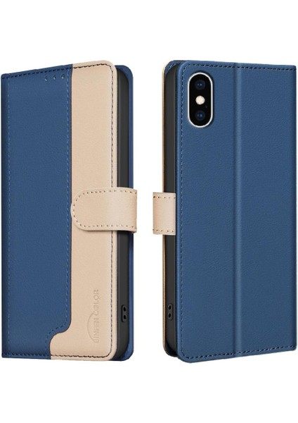 IPhone Xs Max Flip Folio Rfıd Engelleme Kickstand Darbeye (Yurt Dışından)