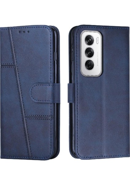 Oppo Oppo 12 5g Pu Deri Tam Koruma Kartı Ekleme Için Flip Case (Yurt Dışından)
