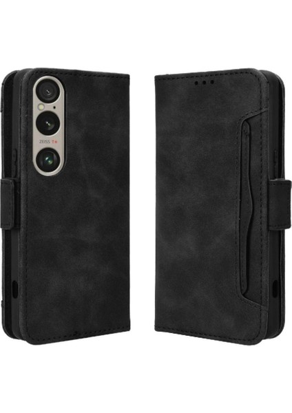 Sony Xperia 1 Için Kılıf Ⅵ Ayarlanabilir Ayrılabilir Kart Tutucu Manyetik Kapak (Yurt Dışından)