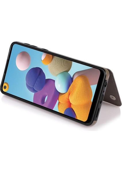 Samsung Galaxy A21 Için Kart Tutucu Kılıf ile Cüzdan Pu Deri Desen (Yurt Dışından) fiyatları