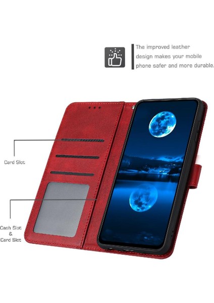 Kart Yuvası ile Vıvo V30E 5g Için Flip Case Pu Deri Saf Renk ile (Yurt Dışından) fırsatları